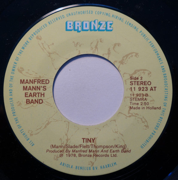 Manfred Mann's Earth Band : Mighty Quinn (7", Single)