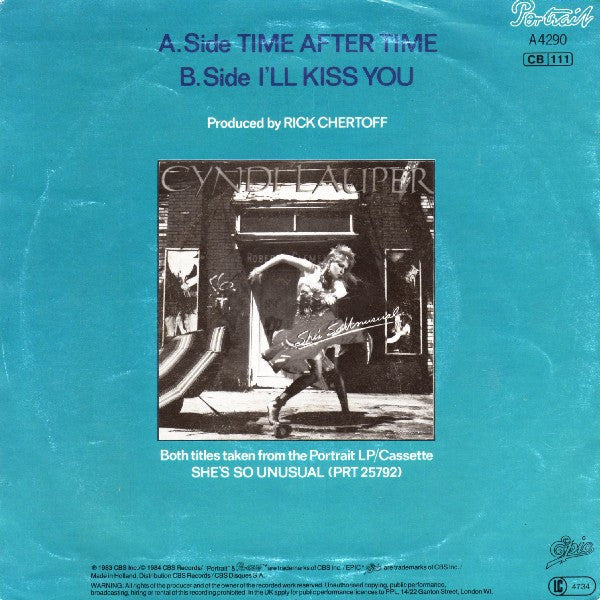 Cyndi Lauper : Time After Time (7", Single, Lar)