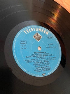 Wolfgang Amadeus Mozart / Joseph Haydn / Christoph Willibald Gluck, Aurèle Nicolet · Münchener Bach-Orchester · Karl Richter : Flötenkonzert Nr. 1, KV 313 / Flötenkonzert D-Dur / Reigen Seliger Geister (LP, RE)