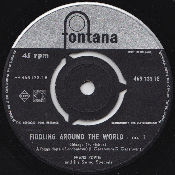 Frans Poptie And His Swing Specials : Fiddling Around The World No. 1 (7", EP)