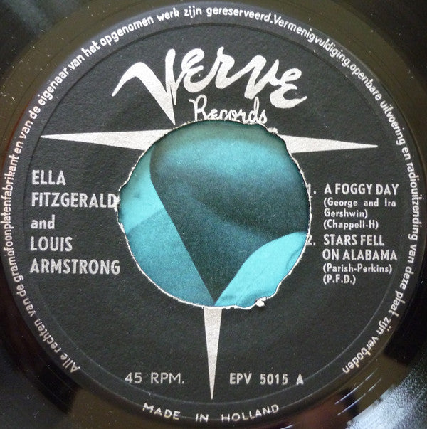 Ella Fitzgerald And Louis Armstrong : Ella And Louis (7", EP)
