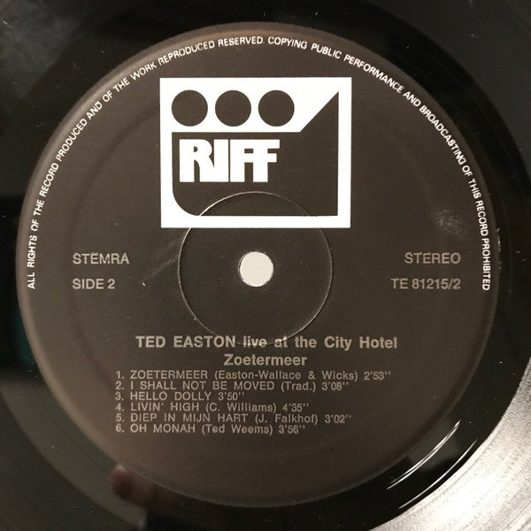 Ted Easton And His Hotshots : Live At The City Hotel (LP)