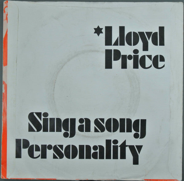 Lloyd Price : Sing A Song / Personality (7", Single)