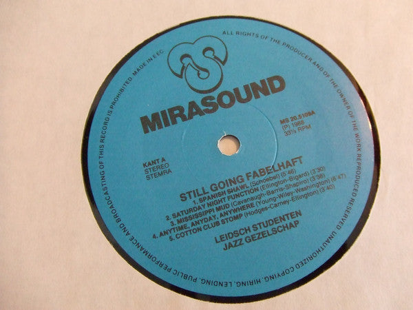 Leidsch Studenten Jazz Gezelschap : Still Going Fabelhaft (LP, Album)