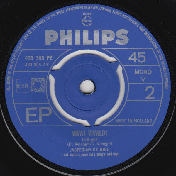 Jasperina De Jong : Vivat Vivaldi! (7", EP, Mono)
