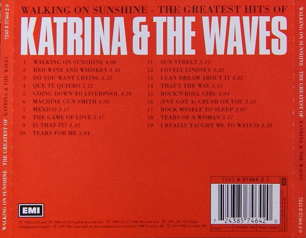 Katrina And The Waves : Walking On Sunshine - The Greatest Hits Of Katrina & The Waves (CD, Comp, RE, RM)