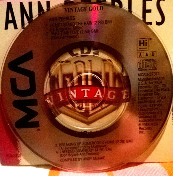Ann Peebles : Vintage Gold (CD, Mini, EP)