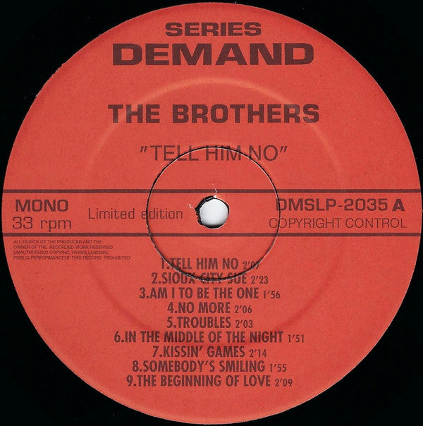 Dean And Marc* : Tell Him No (LP, Comp, Mono, Ltd)