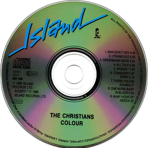 The Christians : Colour (CD, Album)