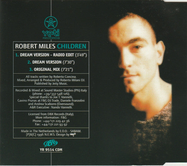 Robert Miles : Children (CD, Maxi)