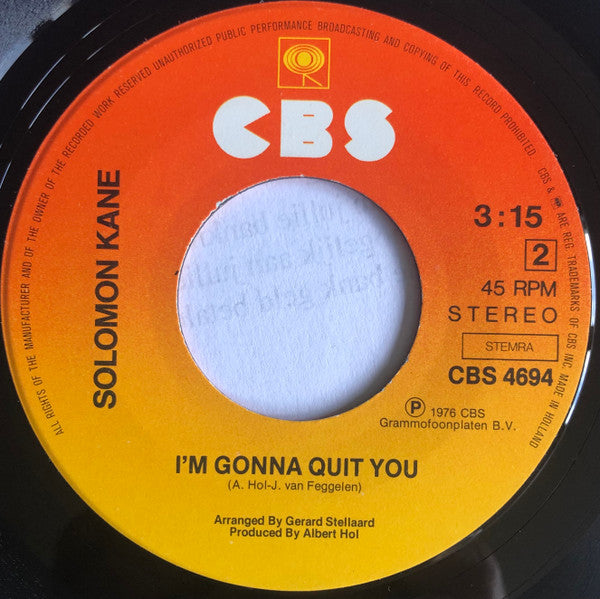 Solomon Kane (2) : Connection (7")