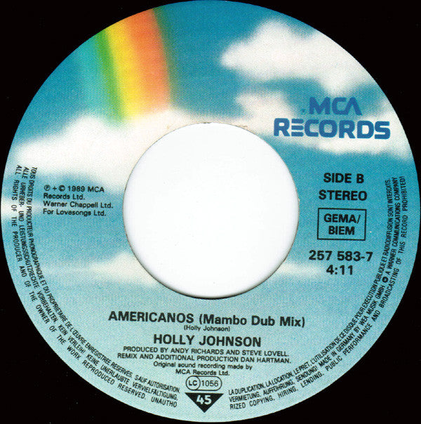 Holly Johnson : Americanos (7", Single, Lar)