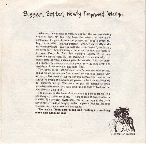 Danbert Nobacon : Bigger Than Jesus (7")