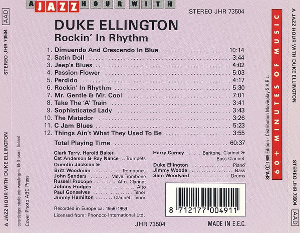 Duke Ellington : Rockin'in Rhythm (CD, Comp)