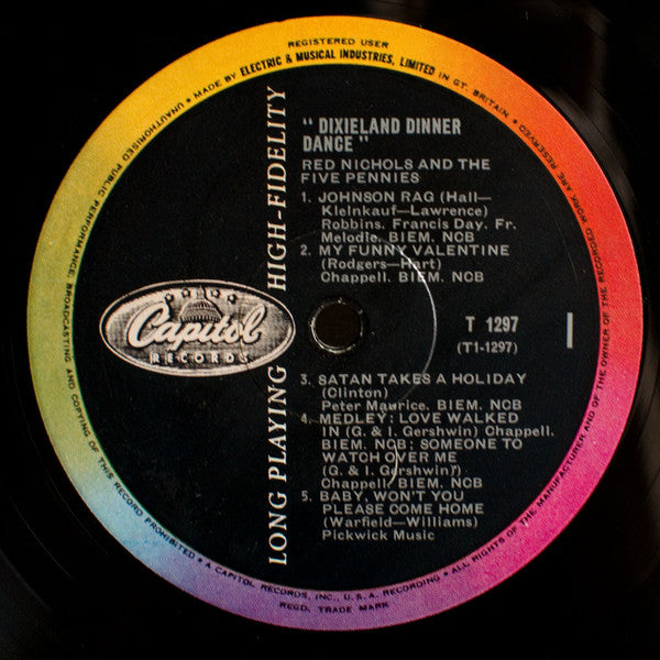 Red Nichols And His Five Pennies : Dixieland Dinner Dance (LP)