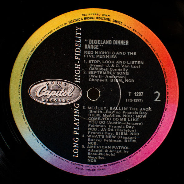 Red Nichols And His Five Pennies : Dixieland Dinner Dance (LP)
