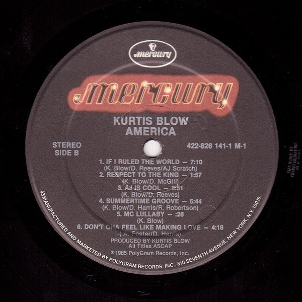 Kurtis Blow : America (LP, Album)