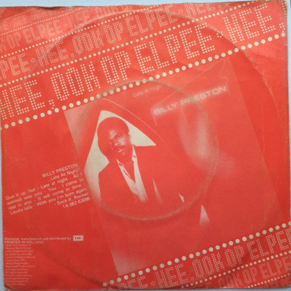 Billy Preston Featuring Syreeta : It Will Come In Time (7", Single)