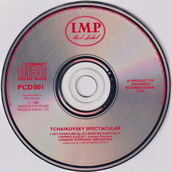 Pyotr Ilyich Tchaikovsky, London Symphony Orchestra, Yuri Ahronovitch : Tchaikovsky Spectacular (CD, RE)