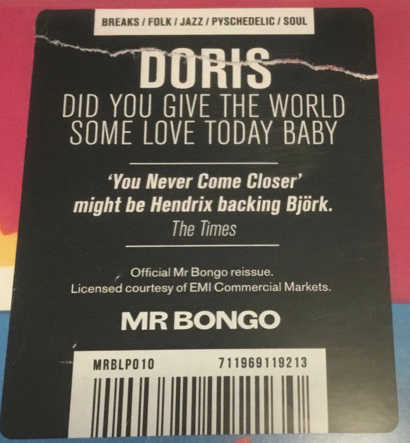 Doris : Did You Give The World Some Love Today, Baby (LP, Album, RE)