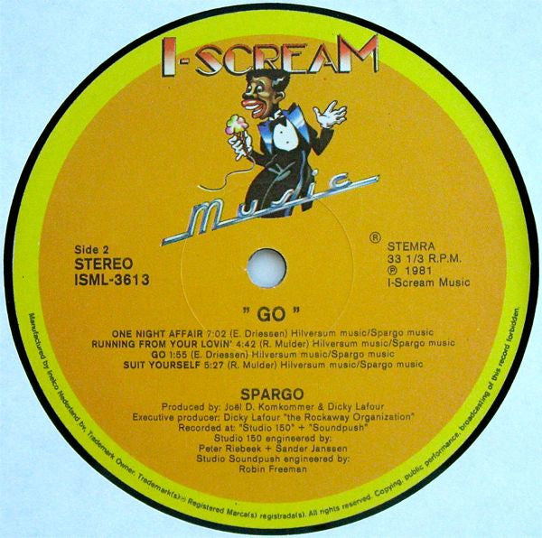 Spargo : Go (LP, Album)