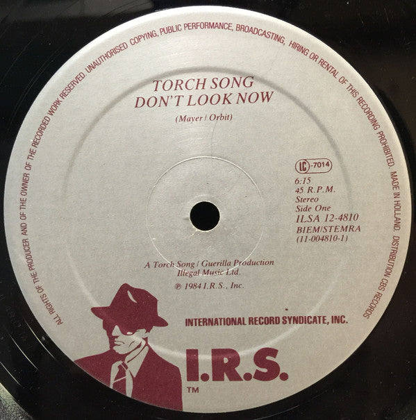 Torch Song : Don't Look Now / P2E (Remix) (12")