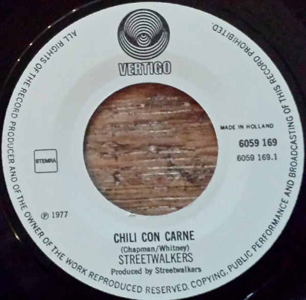Streetwalkers : Chili Con Carne (7")