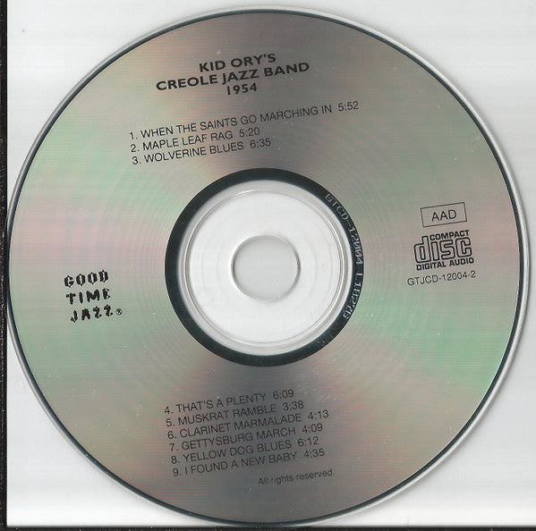 Kid Ory And His Creole Jazz Band : Kid Ory's Creole Jazz Band: 1954 (CD, Album, RE)