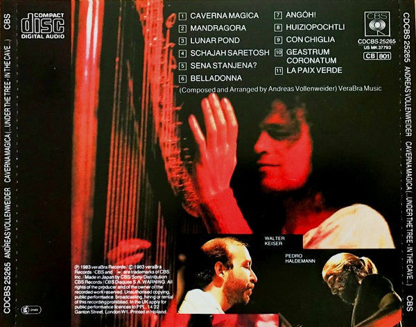 Andreas Vollenweider : "Caverna Magica" (...Under The Tree - In The Cave...) (CD, Album)