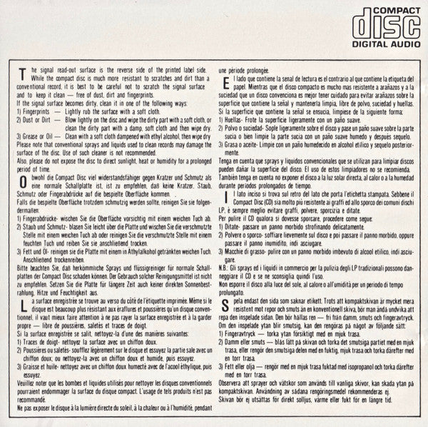 Andreas Vollenweider : "Caverna Magica" (...Under The Tree - In The Cave...) (CD, Album)