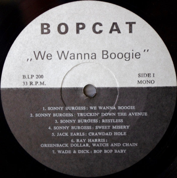 Various : We Wanna Boogie (LP, Comp, Mono, Unofficial)