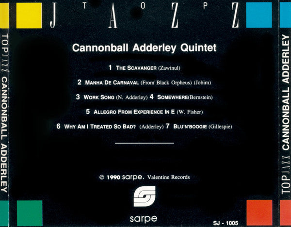 Cannonball Adderley : Top Jazz (CD, Comp)