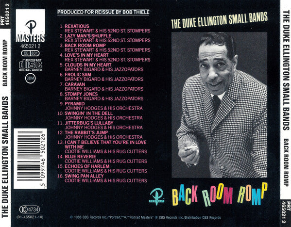 Duke Ellington : The Duke Ellington Small Bands: Back Room Romp (CD, Comp)