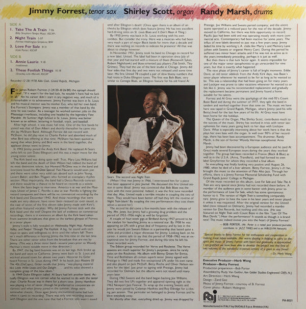 Jimmy Forrest : Heart Of The Forrest (LP, Album)