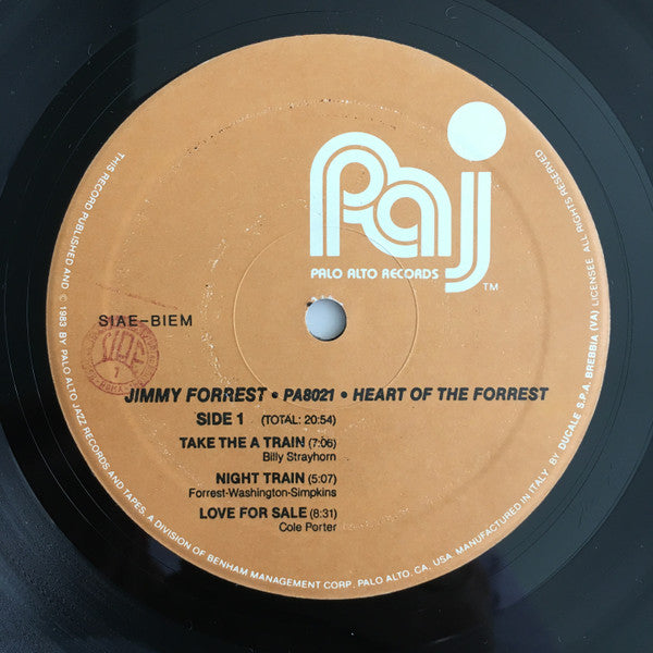 Jimmy Forrest : Heart Of The Forrest (LP, Album)