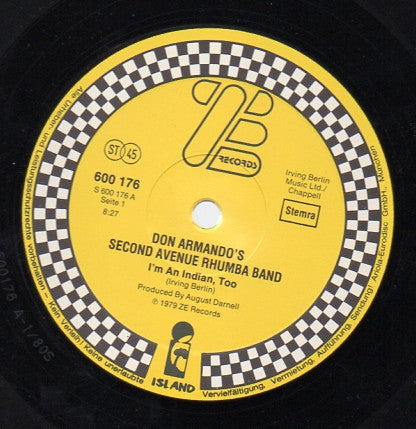 Don Armando's Second Avenue Rhumba Band : I'm An Indian, Too / Deputy Of Love (12")