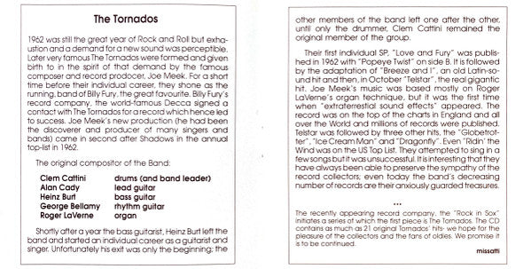 The Tornados : The Tornados (CD, Comp)