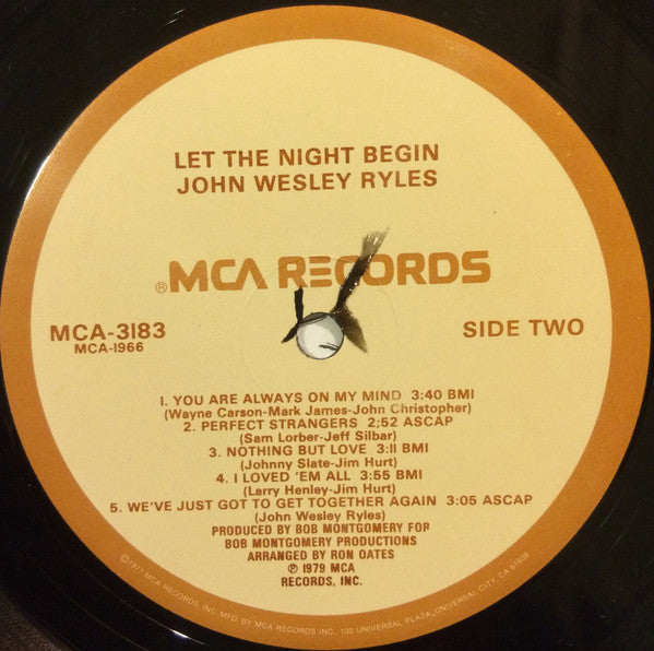 John Wesley Ryles : Let The Night Begin (LP, Album)