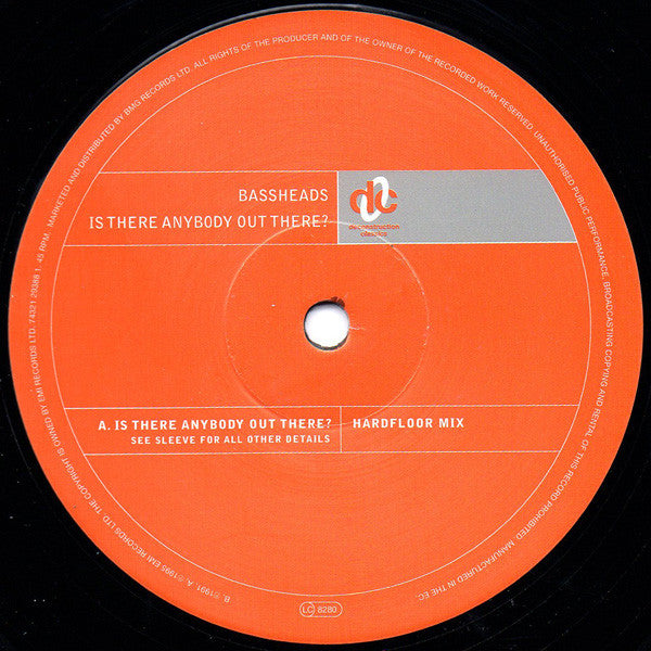 Bassheads : Is There Anybody Out There? (12")