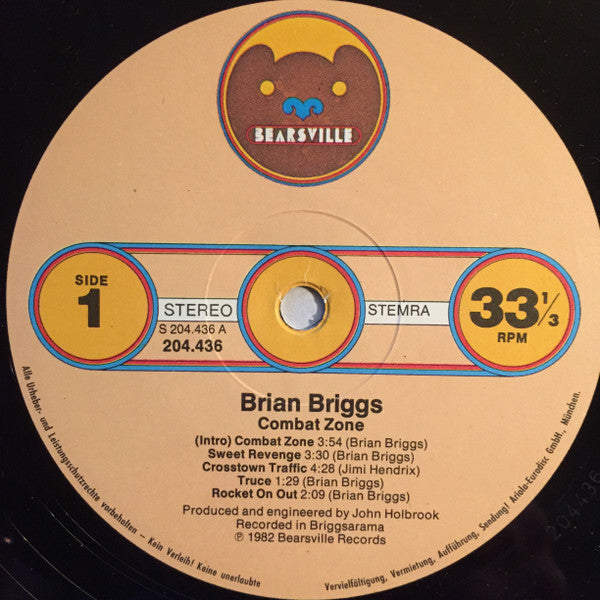 Brian Briggs : Combat Zone (LP, Album)