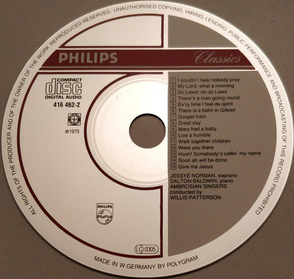 Jessye Norman : Spirituals (CD, Album)