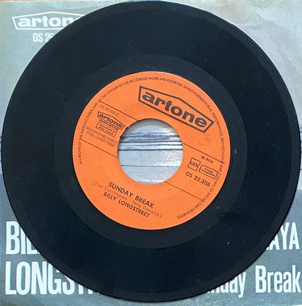 Billy Longstreet : La Playa / Sunday Break (7", Single)