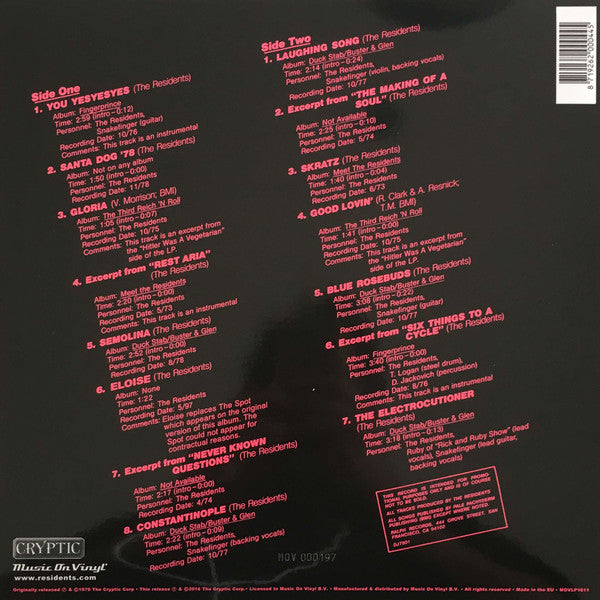 The Residents : Please Do Not Steal It! (LP, RSD, Comp, Ltd, Num, RE, Pin)