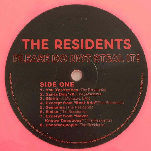 The Residents : Please Do Not Steal It! (LP, RSD, Comp, Ltd, Num, RE, Pin)