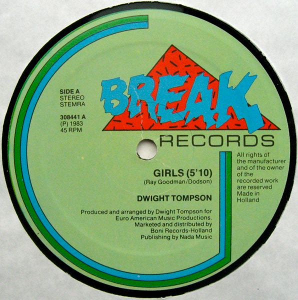 Dwight Thompson : Girls (12")