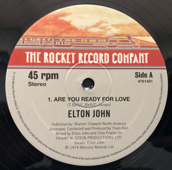 Elton John : The Thom Bell Sessions '77 (12", RSD, Single)