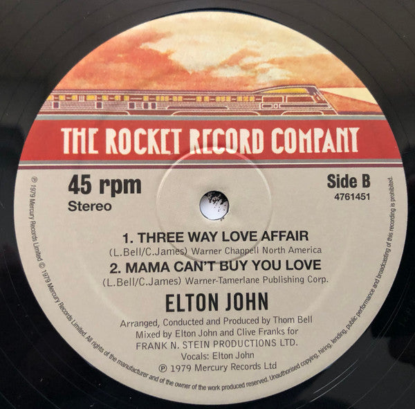 Elton John : The Thom Bell Sessions '77 (12", RSD, Single)
