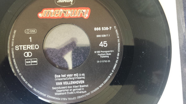 Van Vollenhoven : Doe Het Voor Mij (7", Single)