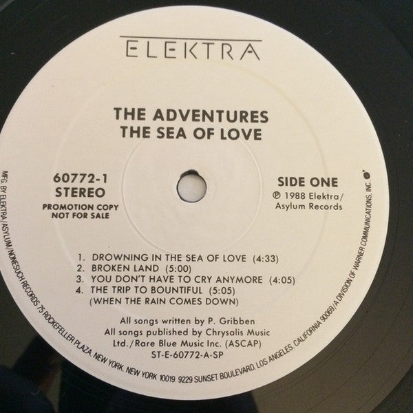 The Adventures : The Sea Of Love (LP, Album, Promo, SP )