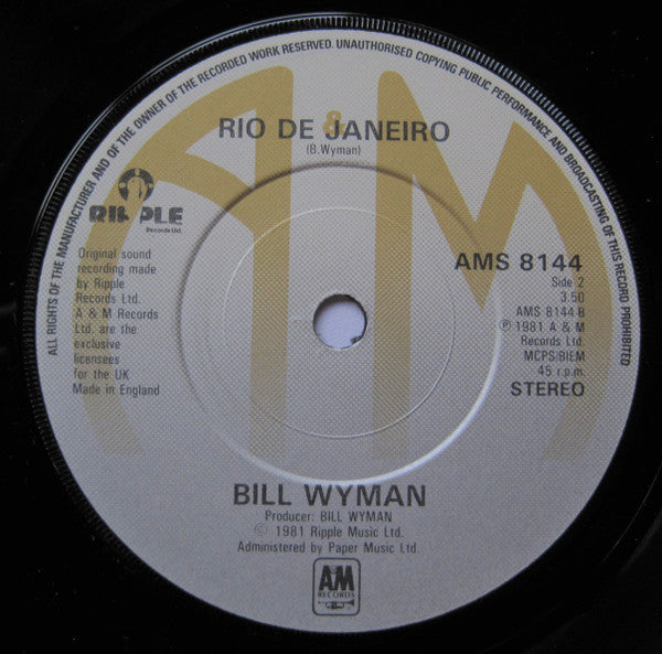 Bill Wyman : (Si Si) Je Suis Un Rock Star (7", Single)